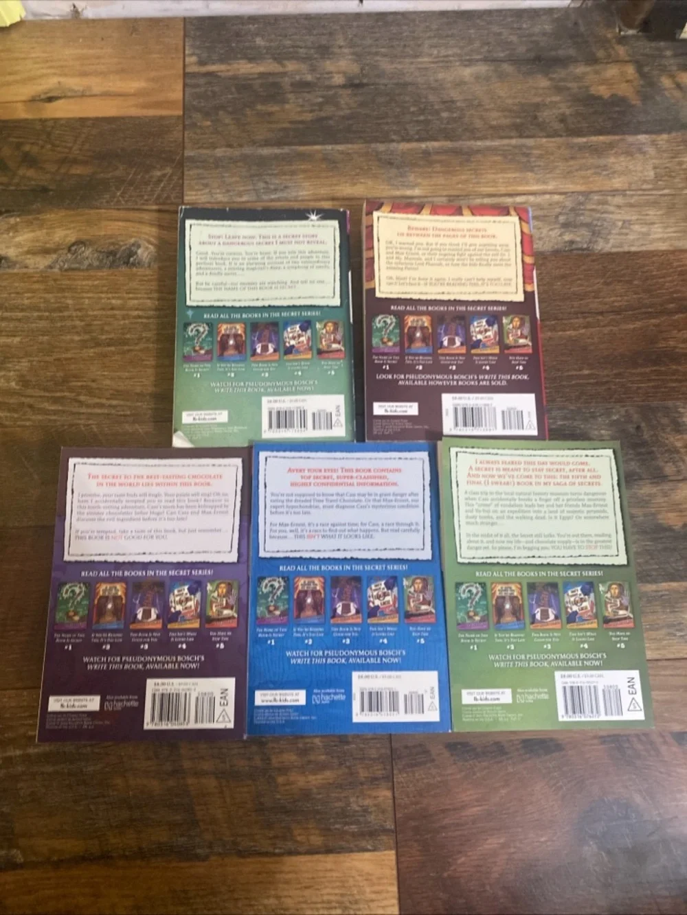 The Secret Series Boxed Set Vol. 1-5 Books by Pseudonymous Bosch Paperback Used - Picture 3 of 9
